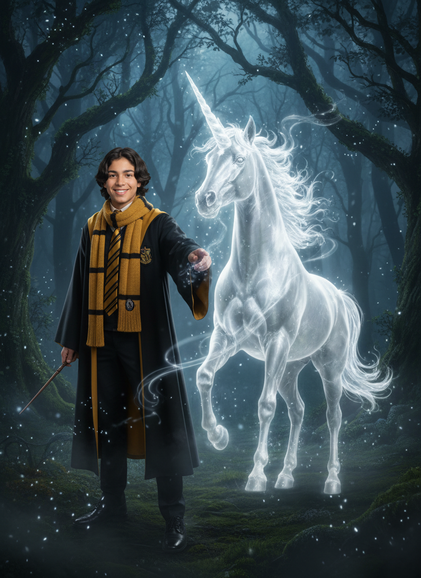 Unicorn patronus summoning example